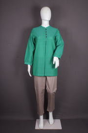 Women's Cotton Top with Stand Collar