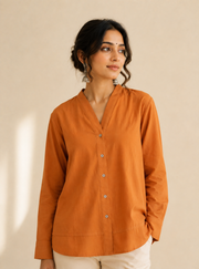 Tangerine Orange Short Top