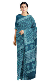 Handwoven Naturally Dyed Indigo Saree