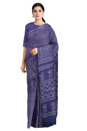 Handwoven Naturally Dyed Indigo Saree