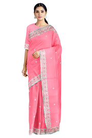 Hand Embroidered Zardozi Saree