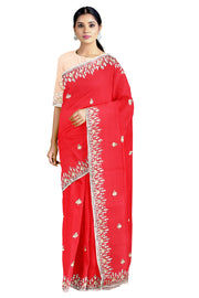 Hand Embroidered Zardozi Saree
