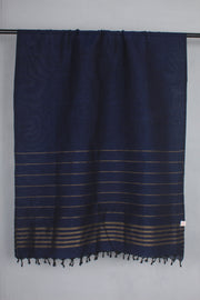 Handwoven Linen Zari Dupatta