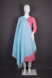 Handwoven Cotton Sky Blue Dupatta
