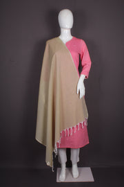 Handwoven Cotton Food Brown Dupatta