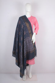 Handwoven Cotton Dabu Printed Dupatta