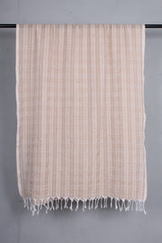 Peanut Stole with Off White Border