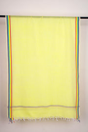 Yellow Stole with Red, Blue and Purple Border