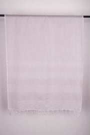 Dusty Grey Stole with White Linings and Border