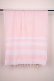 Peach Stole with White Linings and Border