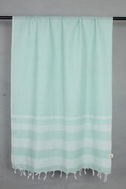 Sea Green Stole with White Lining Border