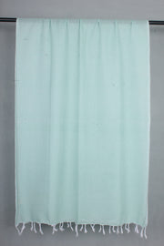 Handwoven Cotton Sea Green Stole