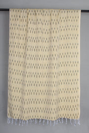 Handwoven Cotton Royal Yellow Ikat Stole
