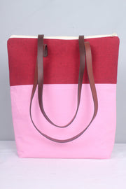 Red and Pink Hand Bag