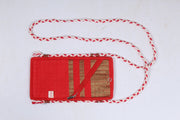 Ferrari Red and Goldan Jari Mobile Beg