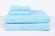 Blue Striped Double Bedsheet