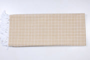 Yellow and White Check Single Bedsheet