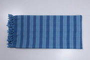 Blue and White Check Single Bedsheet