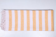 Orange and White Striped Extra Soft Chadar