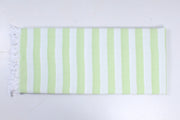 Green and White Striped Soft Chadar