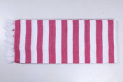 Red and White Striped Soft Chadar