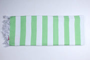 Pastel Green and White Striped Extra Soft Chadar