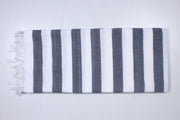 Slate Grey and White Striped Extra Soft Chadar