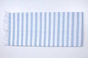 Umpire Blue and White Striped Single Bedsheet