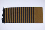 Dijon Yellow Extra Soft Chadar with Black Stripes