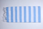 Umpire Blue and White Striped Extra Soft Chadar