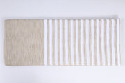 Light Yellow and White Striped Soft Chadar