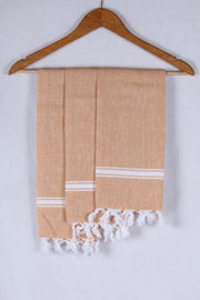 Fire Yellow Napkin with White Stripes