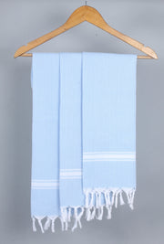 Sky Blue Napkin with White Stripes