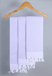 Purple Napkin with White Stripes