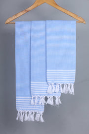 Blue Napkin with White Stripes