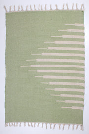 Emerald Green and White Striped Aasni