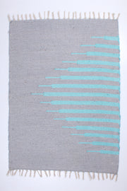 Gray and Sky Blue Striped Aasni