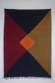 Black Dari with Red and Yellow Stripes