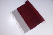 Maroon Yoga Mate with White Border