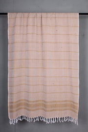 Tortilla Brown Shwl with Yellow Striprs