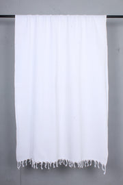 Self Check White Shawl