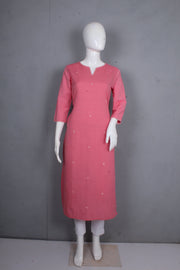 Pink Long Kurti