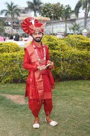 Red Chakravarti Vivah Set