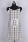 Handwoven Cotton Apron with Checkered Pattern