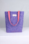 Violet Hand Embroidery Tote Bag