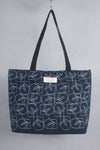 Blue Hand Embroidery Tote Bag