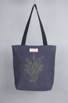 Blue Hand Embroidery Tote Bag