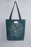 Space Blue Hand Embroidery Tote Bag