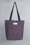Space Blue Hand Embroidery Tote Bag