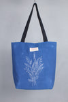 Blue Hand Embroidery Tote Bag